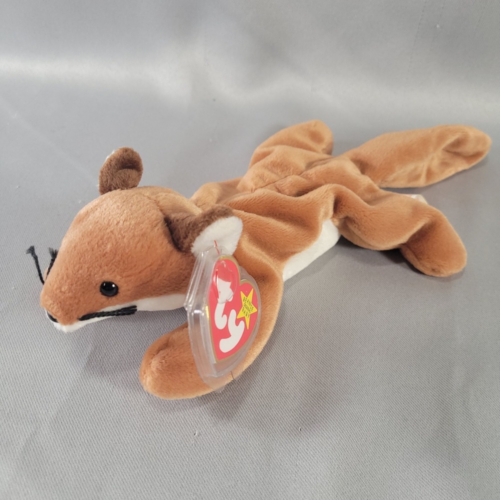 Ty‎ Beanie Baby Sly the Fox Tan Brown 1996 Vintage Plush Toy